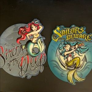 Disney Pirates Mermaid Plaques